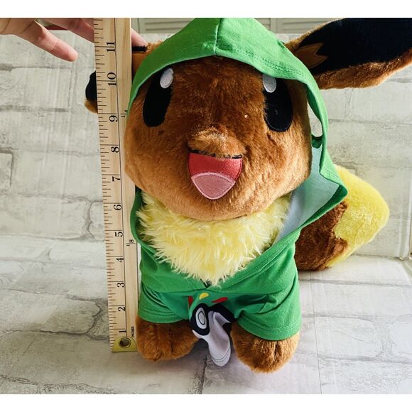 Build-A-Bear Pokemon Evee Plush Hoodie Nintendo Plushie No Sound 2021 - Picture 5 of 6